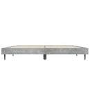 vidaXL betonszürke szerelt fa ágykeret 140x190 cm