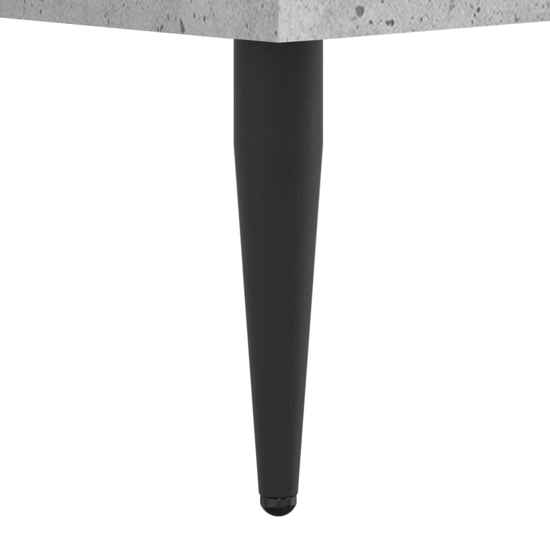 vidaXL betonszürke szerelt fa ágykeret 140x190 cm