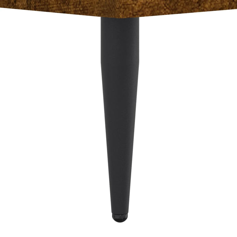 vidaXL füstös tölgy színű szerelt fa ágykeret matrac nélkül 120x190 cm