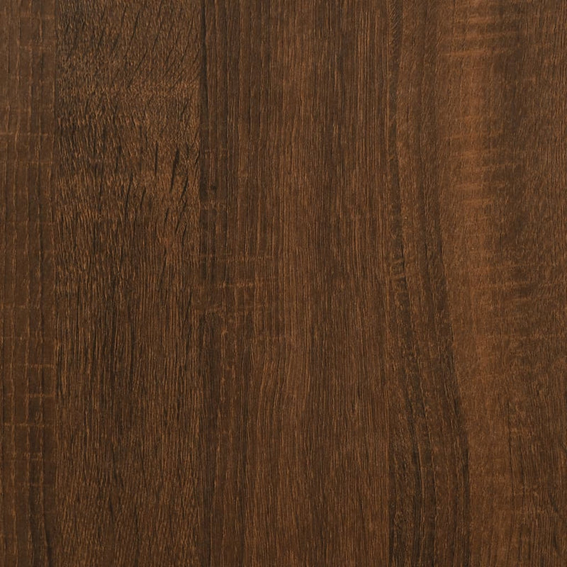 vidaXL barna tölgy színű szerelt fa ágykeret matrac nélkül 120x190 cm