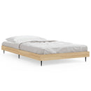 vidaXL sonoma tölgy színű szerelt fa ágykeret matrac nélkül 90x190 cm