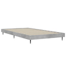 vidaXL betonszürke szerelt fa ágykeret 90 x 190 cm