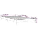 vidaXL betonszürke szerelt fa ágykeret 90 x 190 cm