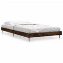 vidaXL füstös tölgy színű szerelt fa ágykeret matrac nélkül 90x190 cm