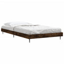 vidaXL füstös tölgy színű szerelt fa ágykeret matrac nélkül 90x190 cm