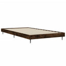 vidaXL füstös tölgy színű szerelt fa ágykeret matrac nélkül 90x190 cm