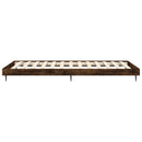 vidaXL füstös tölgy színű szerelt fa ágykeret matrac nélkül 90x190 cm