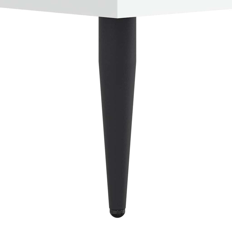 vidaXL fehér szerelt fa ágykeret 75 x 190 cm