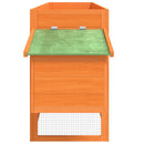 vidaXL barna tömör fenyőfa tyúkól 204 x 50 x 84 cm