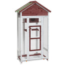 vidaXL kávészínű tömör fenyőfa madárház 91,5 x 53 x 170 cm