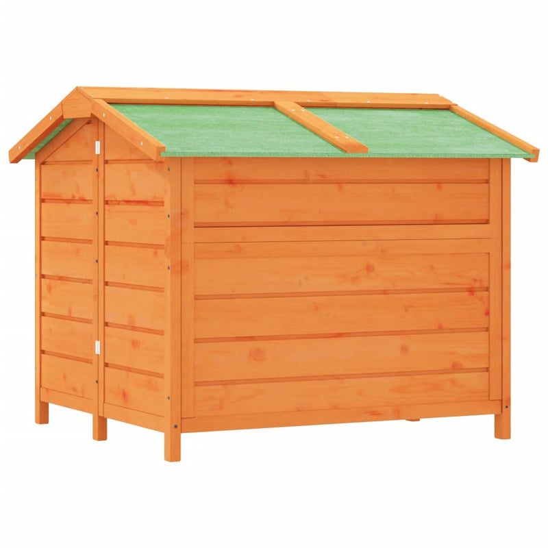 vidaXL barna tömör fenyőfa kutyakennel 96x87x80,5 cm