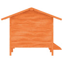 vidaXL barna tömör fenyőfa kutyakennel 159x120x88,5 cm