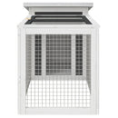 vidaXL szürke tömör fenyőfa nyúlketrec 100,5 x 54 x 55 cm