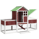 vidaXL kávébarna tömör fenyőfa nyúlketrec 170 x 63 x 113 cm