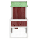 vidaXL kávébarna tömör fenyőfa nyúlketrec 170 x 63 x 113 cm