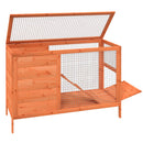 vidaXL barna tömör fenyőfa nyúlketrec 103 x 44 x 69,5 cm