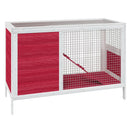 vidaXL piros tömör fenyőfa nyúlketrec 103 x 44 x 69,5 cm
