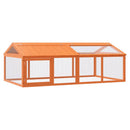 vidaXL barna tömör fenyőfa futtatóketrec 200 x 112,5 x 74 cm