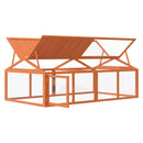 vidaXL barna tömör fenyőfa futtatóketrec 200 x 112,5 x 74 cm