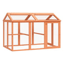 vidaXL barna tömör fenyőfa futtatóketrec 141 x 94 x 104 cm