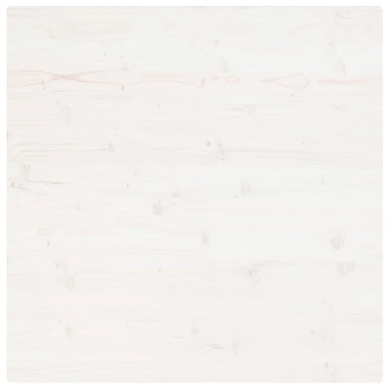 vidaXL fehér tömör fenyőfa ovális asztallap 70x70x2,5 cm