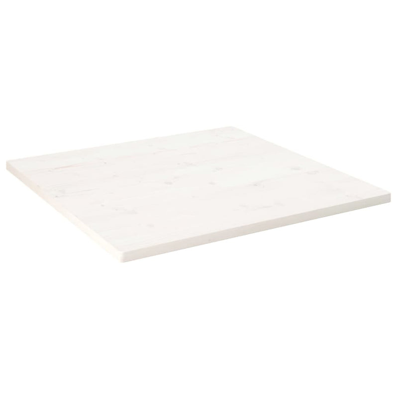 vidaXL fehér tömör fenyőfa ovális asztallap 80x80x2,5 cm