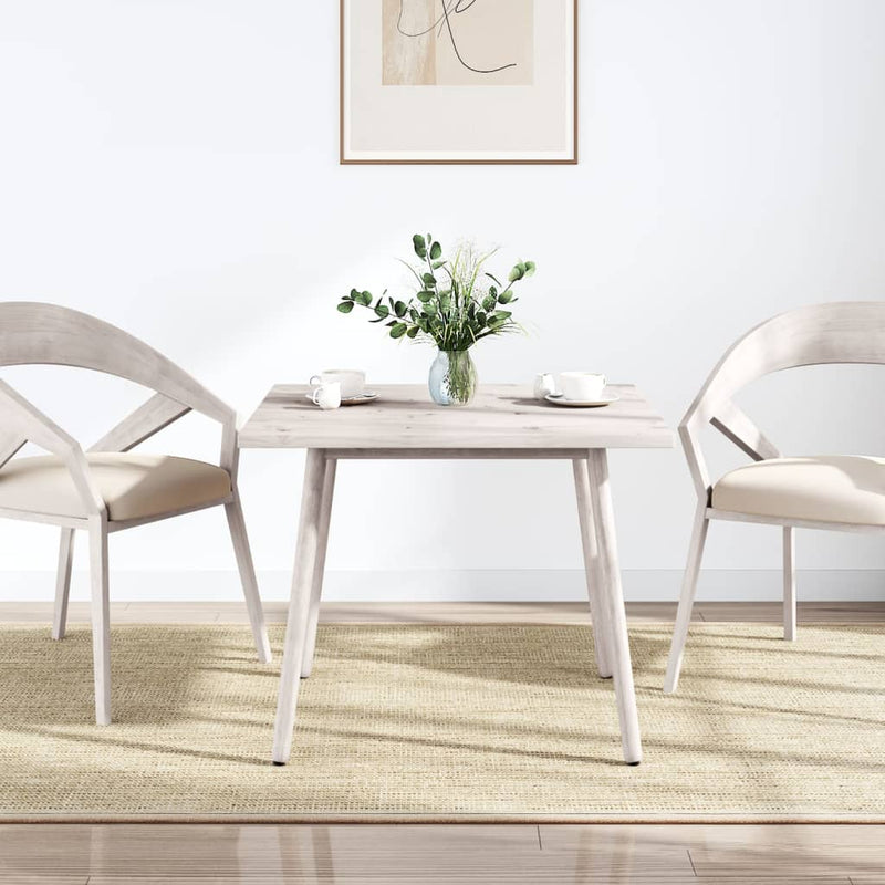 vidaXL fehér tömör fenyőfa ovális asztallap 80x80x2,5 cm