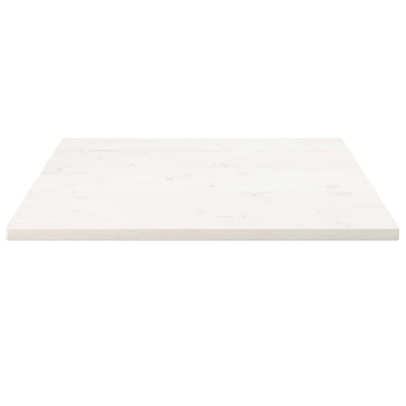 vidaXL fehér tömör fenyőfa ovális asztallap 80x80x2,5 cm