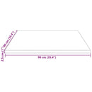 vidaXL tömör fenyőfa négyszögű asztallap 90 x 90 x 2,5 cm