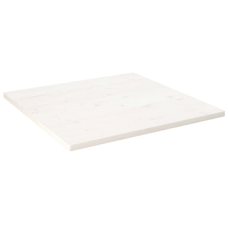 vidaXL fehér tömör fenyőfa ovális asztallap 90x90x2,5 cm