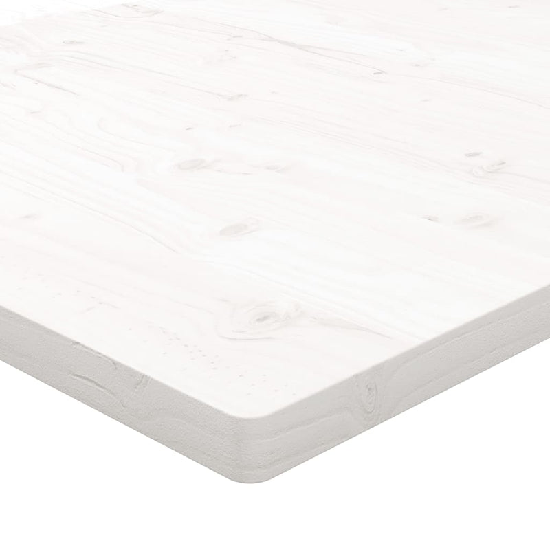 vidaXL fehér tömör fenyőfa ovális asztallap 90x90x2,5 cm