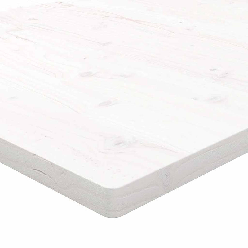 vidaXL fehér tömör fenyőfa ovális asztallap 90x90x2,5 cm