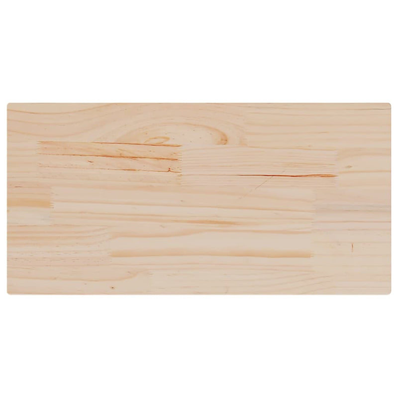 vidaXL tömör fenyőfa téglalap alakú asztallap 80 x 40 x 2,5 cm