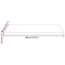 vidaXL fehér tömör fenyőfa téglalap alakú asztallap 80 x 40 x 2,5 cm