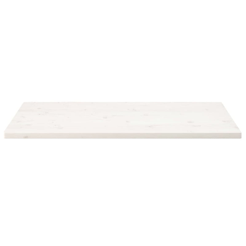 vidaXL fehér tömör fenyőfa téglalap alakú asztallap 100 x 50 x 2,5 cm
