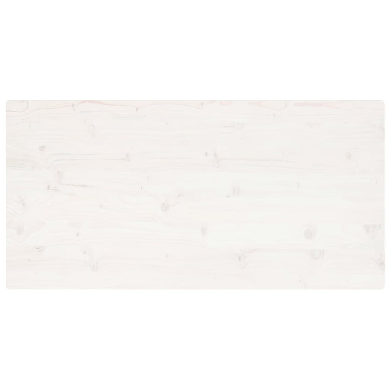 vidaXL fehér tömör fenyőfa téglalap alakú asztallap 100 x 50 x 2,5 cm
