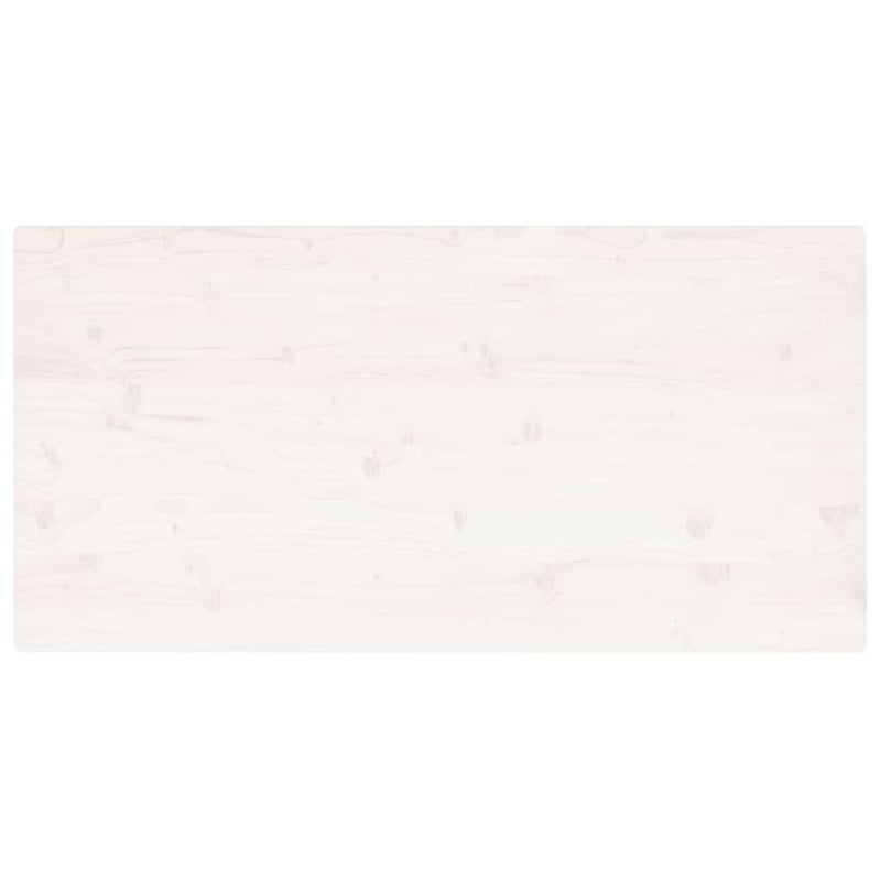 vidaXL fehér tömör fenyőfa téglalap alakú asztallap 100 x 50 x 2,5 cm