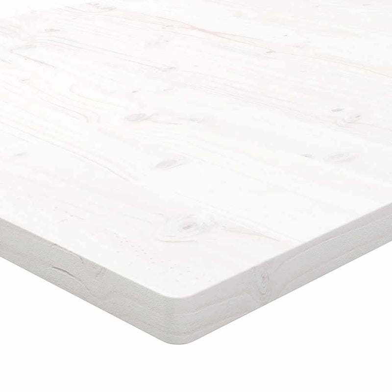 vidaXL fehér tömör fenyőfa téglalap alakú asztallap 100 x 50 x 2,5 cm