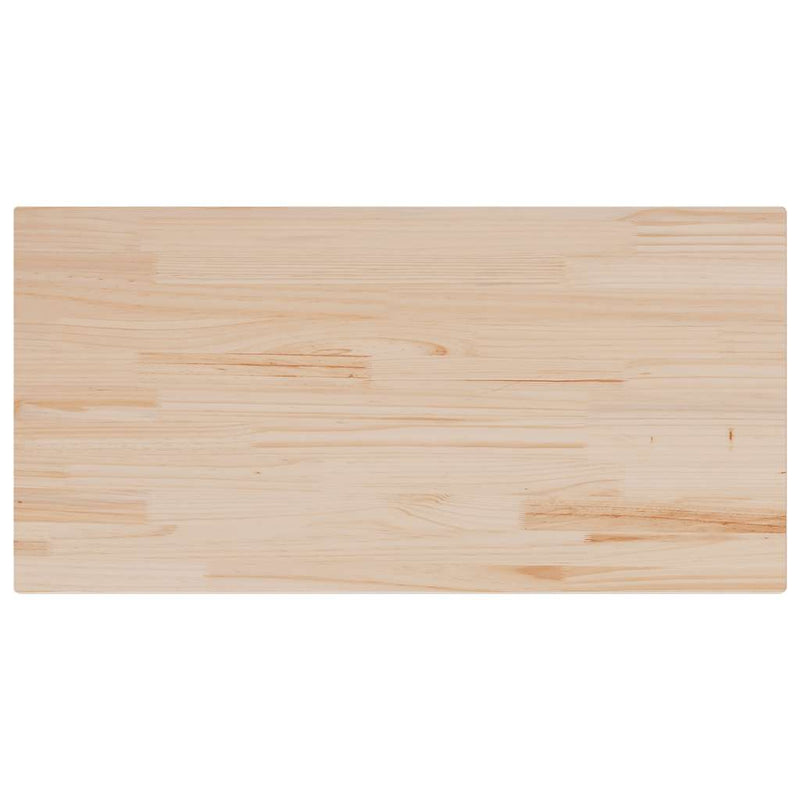vidaXL tömör fenyőfa téglalap alakú asztallap 100 x 60 x 2,5 cm