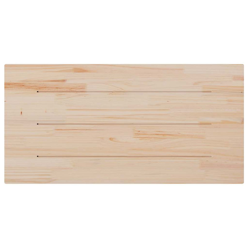 vidaXL fehér tömör fenyőfa téglalap alakú asztallap 100 x 60 x 2,5 cm