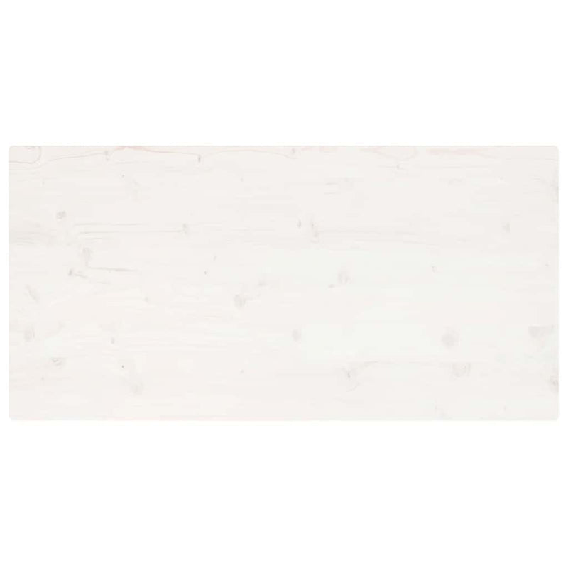vidaXL fehér tömör fenyőfa téglalap alakú asztallap 100 x 60 x 2,5 cm