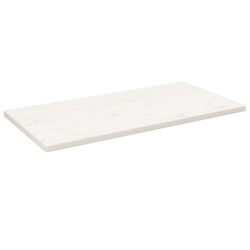 vidaXL fehér tömör fenyőfa téglalap alakú asztallap 110 x 60 x 2,5 cm