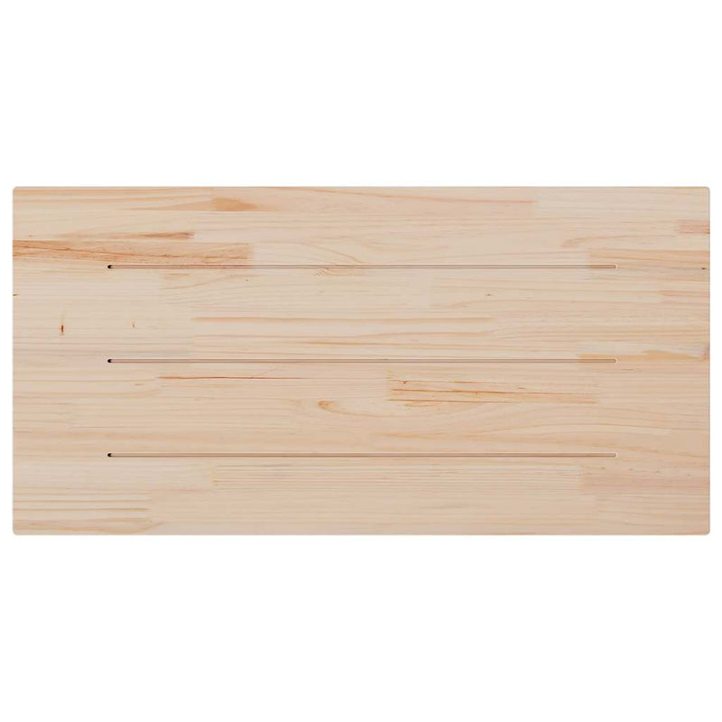 vidaXL fehér tömör fenyőfa téglalap alakú asztallap 110 x 60 x 2,5 cm