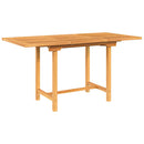 vidaXL kihúzható tömör tíkfa kerti asztal 110-160 x 80 x 75 cm