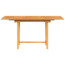 vidaXL kihúzható tömör tíkfa kerti asztal 110-160 x 80 x 75 cm