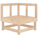 vidaXL tömör fenyőfa sarokkanapé párnákkal