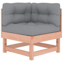 vidaXL tömör duglászfenyő sarokkanapé párnákkal