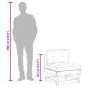 vidaXL mézbarna tömör fenyőfa középső kanapé párnákkal