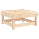 vidaXL tömör fenyőfa kerti lábzsámoly párnával