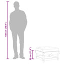 vidaXL fehér tömör fenyőfa kerti lábzsámoly párnával